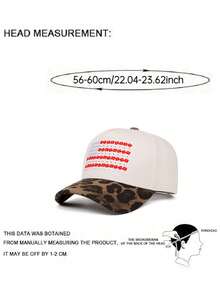 1pc Fashion Creative New Baseball Hat Small Red Flower Embroidered Skateboard Hat Outdoor Adjustable Sunshade Hat Daily Leisure Decorative Hat Unisex - Little Red Flower - View 6