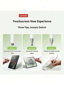 Lenovo BP28 3-In-1 Universal Capacitive Stylus Magnetic Touch Pen Pixel-Level Precision Replaceable Tip Drawing And Note-Taking Tool For Tablets And Phones High Sensitivity Response - View 2