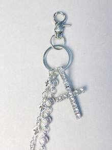 New Cross Pants Chain Waist Chain Lobster Clasp Pendant Wallet Chain Vintage Chain Double Layer Chain Hip Hop Punk Jeans Chain Pocket Chain Key Chain - Multicolor - View 3