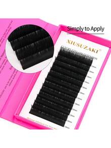 XIUSUZAKI 12 Rows Fluffy False Eyelashes, Fast Shipping, Easy-To-Fan Automatic Lash Extension Supplies, Handmade, Quick Bloom, Pre-Bonded Eyelashes, Voluminous Natural Soft Single Lashes, Suitable For Daily And Party Makeup - View 3