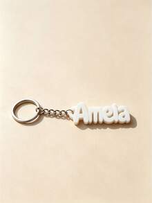 Personalized Name & Letter Keychain, Suitable For Weddings, Birthdays, Anniversaries, Graduations And Daily Casual Use, Luggage, Gym Bag, Shoulder Bag Exclusive Tag, Water Bottle & Backpack Accessory - Multicolor - View 39