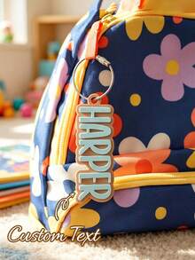 Customized Name Labels, Name Keychains, Customized Lunch Box Labels, Backpack Labels, Back To School Fashion, Christmas Gifts, Backpack Charms, Birthday Gifts, Personalized Anti-Loss Backpack Name Tags, Creative Gifts For Friends - Multicolor - View 4