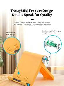 [Tersedia 5 Warna] 1/2 buah Dudukan Ponsel Lipat Portabel Premium, Bahan ABS Tebal, Penopang Meja Multi-Sudut yang Dapat Diatur, Dudukan Universal Ponsel Tablet Anti Selip Ukuran Saku Ringan, Aksesori Penting untuk Kantor, Rumah, dan Perjalanan - MultiWarna - View 9