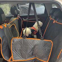 Waterproof Dog Car Seat Cover Hammock, 3-In-1 Detachable Design, Suitable For Back Seat, Trunk, Front Seat, Scratch-Resistant Pet Car Protector, Fits Large Dogs, SUV, Truck, Pickup - Multicolor - View 4