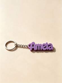 Personalized Name & Letter Keychain, Suitable For Weddings, Birthdays, Anniversaries, Graduations And Daily Casual Use, Luggage, Gym Bag, Shoulder Bag Exclusive Tag, Water Bottle & Backpack Accessory - Multicolor - View 8