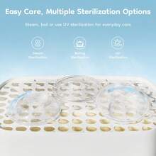 MAMIJOY 2pcs Portable Non-Overflow Hand-Free Breast Milk Collectors With Soft Synthetic Rubber Surface For Easy Expression And Leak-Proof Storage - Multicolor - View 8