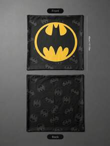 Batman X Joivida 1pc Pillowcase (Filler Not Included), Comfortable Fleece Fabric, 45*45cm - Black - View 3