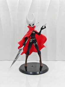 1Pc Hollow Knight Silksong Collectible PVC Figure Statue Red Cape Dynamic Pose Game Character Model Ornament Exquisite Detailed Desktop Display Decor Collectible Toy Ideal Birthday Fan Gift For Gamer Anime Enthusiasts Shelf Tabletop Decoration - Multicolor - View 8