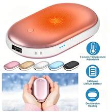 Portable Hand Warmer Rechargeable Pocket Heater Function USB Charging Heater Hand Warmer 2600mAh*2 Large Capacity USB Pocket - 5200mAh - View 2