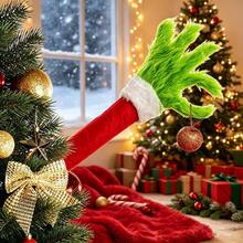 The Grinch 1pc Plush Arm Or Leg Christmas Tree Decoration, 2 Styles Available, Suitable For Christmas Home Decor And Holiday Party Setup, Ideal Fun Christmas Tree Hanging Ornament And Holiday Photo Prop - Multi-color - View 2