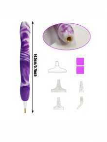 New Fashion Diamond Brush, Including 6 Pens, Diamond Brush Tool Expansion Set, Thick Pen Handle Is More Suitable For Adults To Hold. - A - View 5