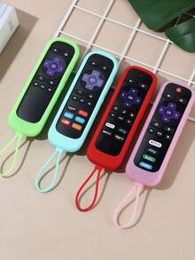1件 矽膠通用遙控器保護套附掛繩，相容 Roku280 遙控器替換外殼，大型家電配件 - 查看 8