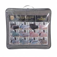 Edredón Matrimonial de Lujo Doble Vista Piel de Ángel, Suave y Acolchado, Incluye Edredón Relleno, 2 Fundas de Almohada, Sábana Superior y Sábana Ajustable (5 Piezas en Total) - Mostaza Amarilla - Ver 8