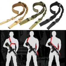 Shotgun Belt Hunting Accessories Equipment Single Point Gun Sling Shoulder Strap Rifle Rope Strap With Metal Buckle - A - View 5