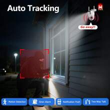szsinocam Kamera Keamanan Rumah Lensa Ganda 1080P, Tampilan Layar Ganda, Kamera Pengawasan Bertenaga USB WiFi 2.4G, Pelacakan Gerakan Manusia, Penglihatan Malam Berwarna, Audio Dua Arah, Cocok untuk Pemantauan Rumah - Putih - View 5
