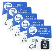 Programmable Texture, Waterproof, Wear-Resistant, Self-Adhesive NFC Sticker NFC215 13.56MHz, Diameter ≈10 Cm, Compatible With Google Review - Square ≈ 10cm*10cm - View 8