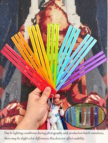 Diamond Painting Positioning Ruler, Tassel Bookmark, Diamond Canvas Storage, Fixed Release Paper, Essential DIY Tools For Diamond Painting, Perfect Gift For Family And Friends On Holidays - Multicolor - View 6
