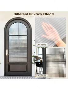 1 Roll Textured Decorative Glass Privacy Film, 100% UV Blocking Anti-Peeping Privacy Protection For Home, Office, Kitchen, Window Privacy Film, Glass Film, Window Shade, Room Decor, Window Film, Halloween Decor, Christmas Home Decor - White - View 9