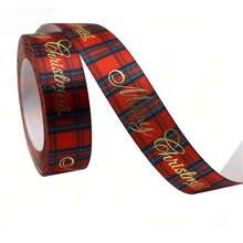 1 Roll (5 Yards) Christmas Ribbon, Printed With Nutcracker, Reindeer, Christmas Tree And Other Patterns, Suitable For Christmas Wreaths, DIY Gift Wrapping, Floral Arrangements And Holiday Decorations - Multi-color - View 11
