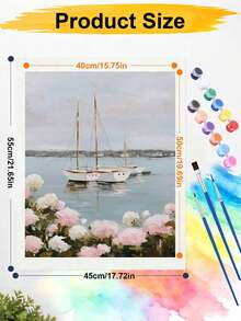 1 Digital Oil Painting Set, DIY Oil Painting Set, Retro Oil Painting Set, DIY Adult Hand-Painted For Gift Home Wall Decoration. - A - View 7