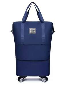 Wheeled Travel Bag, Travel Essential, Expandable Double Layer Design, Large Capacity With Multiple Pockets, Suitable For Students Graduation Season, Vacation And Other Occasions, Multifunctional Luggage Bag, Double Layer Expandable, Lightweight Travel, Suitable For Short Trips, Convenient For Organizing Clothes, Space-Saving. - Multicolor - View 19