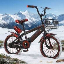 16 Inch Bike With Trolly / Steel Frame High-Carbon, Disc Brake / Black And Red Colour, Suitable For Everyday Driving, Outdoor Recreation And Commuting - Multicolor - View 3