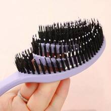 1pc Hair Filling Straight Hair Styling Comb, Professional Anti-Frizz Smoothing Tool, Wet & Dry Use, Unisex, Portable Travel Camping Vacation Hair Accessory - Multicolor - View 7