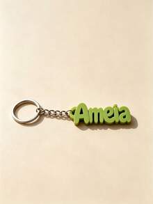 Personalized Name & Letter Keychain, Suitable For Weddings, Birthdays, Anniversaries, Graduations And Daily Casual Use, Luggage, Gym Bag, Shoulder Bag Exclusive Tag, Water Bottle & Backpack Accessory - Multicolor - View 44