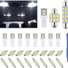 20/42/48pcs Car Interior Light Set, Ultra Bright White Dome Light/Map Light/Tail Light/Cab Light Bulb Kit, DE3175 T10 31mm 41mm 194 LED Bulbs, Suitable For Truck Lights (White), Interior Lighting, Compact Bulb Set, LED Bulb Set, Professional Installation, Vehicle Use - A - View 11