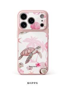 GIIPPA 1pc Turtle Pattern Design, Phone 17 Pro Max Phone Case, Compatible With Phone 16 Pro Max, 15 Pro Max, 14 Pro Max, Korean Style High-End Fashion Fun Phone Case, Suitable For 11/12/13/14/15/16 Pro Max Plus, Elegant Design For Men And Women, Perfect Gift For Girlfriend On Christmas, Valentine's Day, Easter, Wedding Season And Birthday! - Multicolor - View 1
