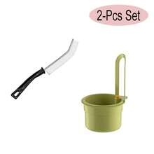 1/2pcs Hanging Sink Food Strainer Basket Set With Crevice Cleaning Brush, Press‑To‑Empty Kitchen Drain Residue Filter Catcher For Leftovers Fruit Vegetable - Multi-color - View 13