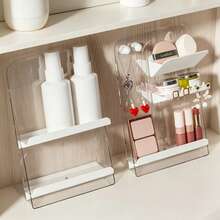 1/2 buah Rak Penyimpanan Kosmetik Modular yang Dapat Dilepas, Organizer Makeup Meja Multi-Lapisan Transparan, Rak yang Dapat Diatur untuk Lipstik, Perhiasan & Produk Perawatan Kulit, Penyimpanan Aksesori Kecantikan Hemat Ruang untuk Meja Rias - MultiWarna - View 6