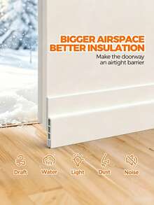Door Bottom Draft Stopper, Sealing Strip - High-Quality Door Bottom Sealing Strip/Draft Stopper, Bedroom Door Gap Draft Stopper, Warmth & Insect Proof, Soundproof Sealing ( - Quick & Easy Installation), Door Strip Is The Ideal Choice For Resisting Cold - Multicolor - View 3