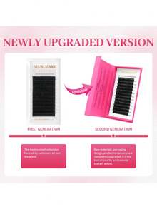 XIUSUZAKI 12 Rows Fluffy False Eyelashes, Fast Shipping, Easy-To-Fan Automatic Lash Extension Supplies, Handmade, Quick Bloom, Pre-Bonded Eyelashes, Voluminous Natural Soft Single Lashes, Suitable For Daily And Party Makeup - View 7