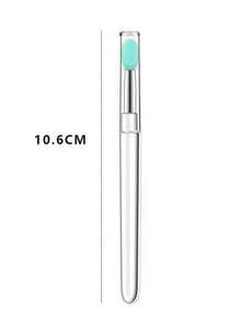 1/3/5/6/10/20pcs Multicolor Silicone Lip Brush With Dust‑Proof Cover, Transparent Handle Reusable Lip Mask Lipstick Applicator Portable Makeup Tool - Multicolor - View 32