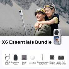 Insta360 X6 8K Panoramic Action Camera, Waterproof HD Anti-Shake, Handheld Pocket Camera, Custom Sensor, Dolby Vision, Large Capacity Battery, Windproof Microphone, Suitable For Travel, Vlog, Filming, Gifts - View 14