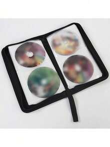 1pc 40pcs CD/DVD Case Holder: Portable Wallet Disc Storage Binder For Car, Home & Travel - Keep Your Discs Organized! - Multicolor - View 4
