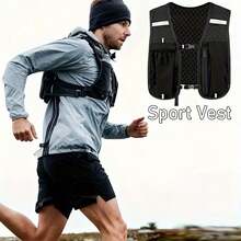 Running Vest Backpack With 2L Water Bladder, Lightweight Hydration Pack With 2L Water Bladder, Unisex Breathable Running Backpack, Suitable For Outdoor Sports, Marathon, Trail Running, Cycling, Hiking - Black - View 7
