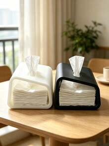 Nordic Minimalist Curved Tissue Box, 3 Colors Available, 3D Printed Textured Tissue Holder, Home Coffee Table Desk Tissue Storage Box, Versatile Soft Decor Home Essential - Multicolor - View 4