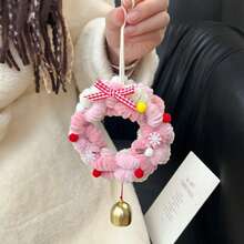 Christmas DIY Pink Christmas Tree Hanging Ornament Wind Chime Hanging Decor Christmas Tree Gift Material Kit Christmas Wreath - Multicolor - View 6