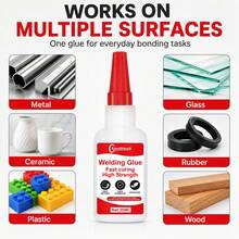 Strong Welding Glue, Fine Tip Fast Drying High Strength Adhesive, Metal Ceramic Plastic Wood Glass Repair, Household Handcraft Maintenance Essential, Seamless Quick Dry Universal Repair Glue - Super Glue - View 3