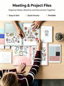 Pocket Folders (12 Pack, Soft Color Palette), Plastic Pocket Folders, Polypropylene Folders For Letter Size Documents, 2-Pocket Design, Suitable For Home, School And Office Use - A - View 6