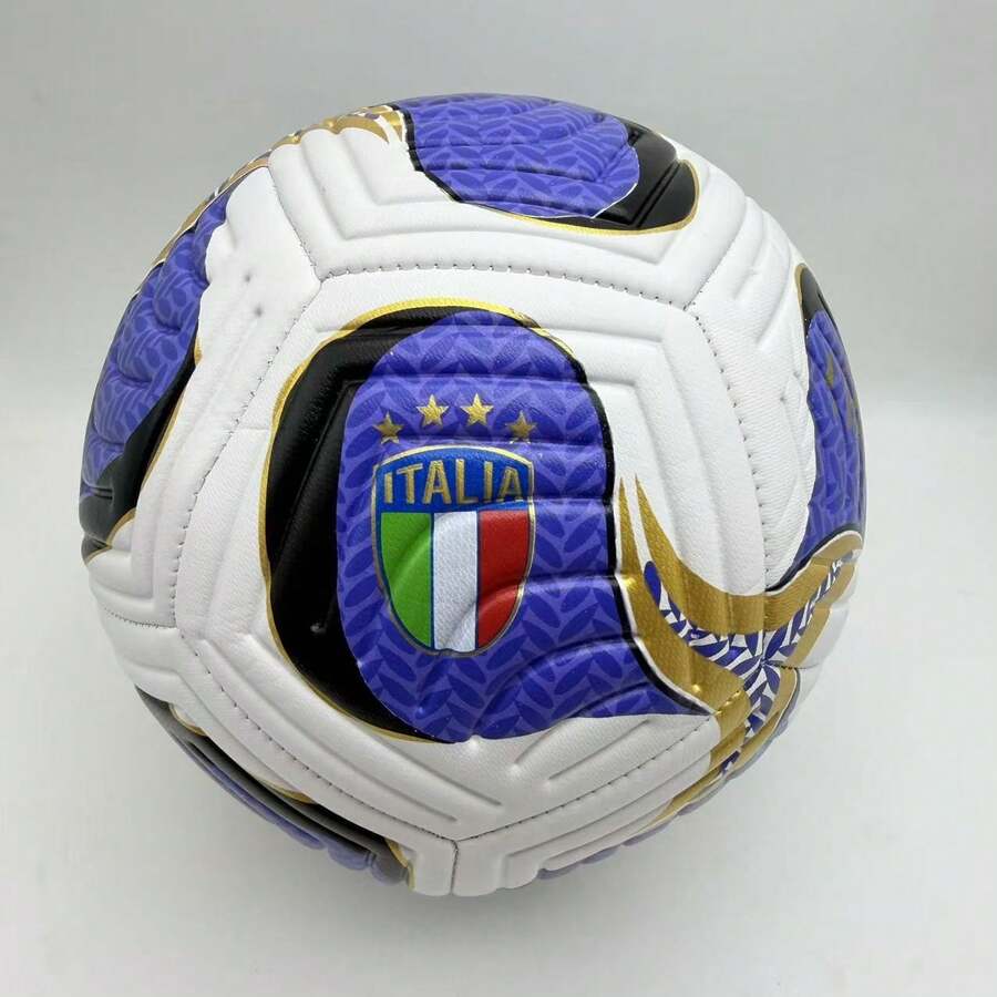French Commemorative Collection Football Machine Sewn PU Material No.5 Durable Adult Football, High Quality, Suitable For Training And Outdoor Games, Christmas, New Year Celebrations And All Seasons Use - Multicolor - View 1