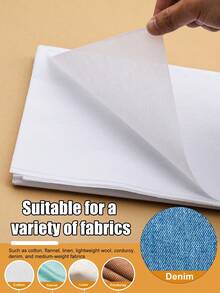 Fusible Interfacing For Sewing Iron On Interfacing,White Iron On Fusible Interfacing Fabric For Sewing Interface Fabric For Sewing Diy Craft Quilting - White - View 1