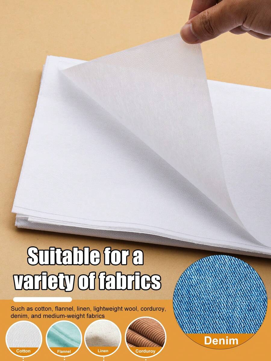 Fusible Interfacing For Sewing Iron On Interfacing,White Iron On Fusible Interfacing Fabric For Sewing Interface Fabric For Sewing Diy Craft Quilting - White - View 1