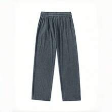 American Retro Corduroy Straight Leg Pants, Men's Fashion Versatile Casual Khaki Long Pants, Suitable For Autumn/Winter - Grey - View 4