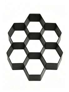 1/2pcs Hexagon Concrete Stepping Stone Mold, Reusable Plastic DIY Garden Path Mold, Suitable For Walkway, Patio, Backyard And Landscape Decoration, Durable, Easy Release, Weather Resistant - Multicolor - View 9