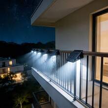 Ultra-Bright Solar Powered Outdoor Clip Light, Rechargeable, With Motion Sensor, Adjustable Brightness And Angle, 3 Styles And 3 Lighting Modes, Durable Plastic Lampshade, Stylish Garden Light, Suitable For Paths, Yards, Sidewalks, Patios And Lawns - Multicolor - View 8