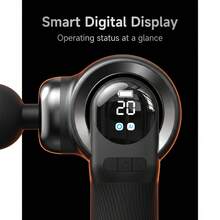 Massage Gun Deep Tissue Percussion Massager LED Display 20 Speed Levels 8 Interchangeable Massage Heads High-Frequency Vibration Portable Muscle Massager Suitable For Home, Gym, Sports And Daily Relaxation - View 5
