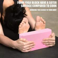 2 buah Balok Yoga Desain Minimalis Anti Selip EVA Kepadatan Tinggi Tahan Lama 120g, Cocok untuk Kebugaran, Tari, dan Latihan Peregangan Kaki - MultiWarna - View 14